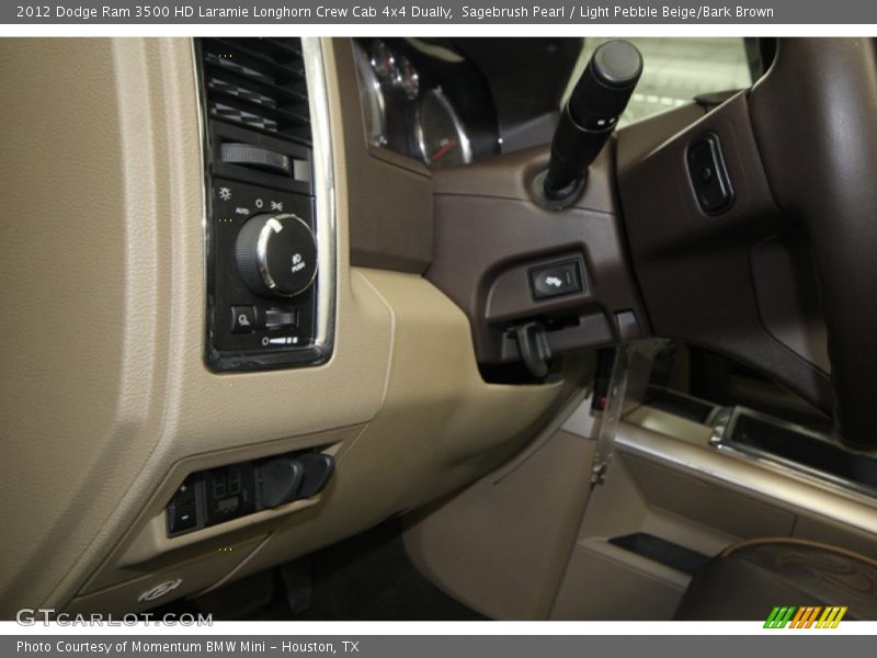 Sagebrush Pearl / Light Pebble Beige/Bark Brown 2012 Dodge Ram 3500 HD Laramie Longhorn Crew Cab 4x4 Dually