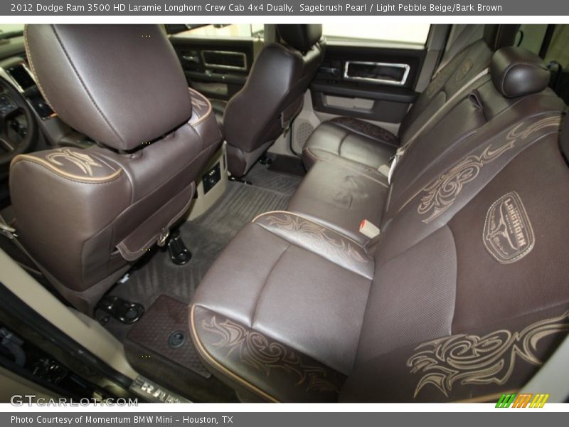 Rear Seat of 2012 Ram 3500 HD Laramie Longhorn Crew Cab 4x4 Dually