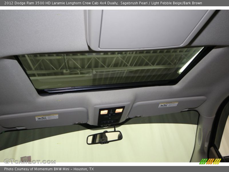 Sagebrush Pearl / Light Pebble Beige/Bark Brown 2012 Dodge Ram 3500 HD Laramie Longhorn Crew Cab 4x4 Dually