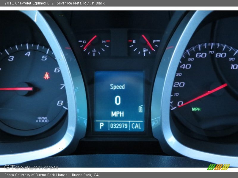 Silver Ice Metallic / Jet Black 2011 Chevrolet Equinox LTZ