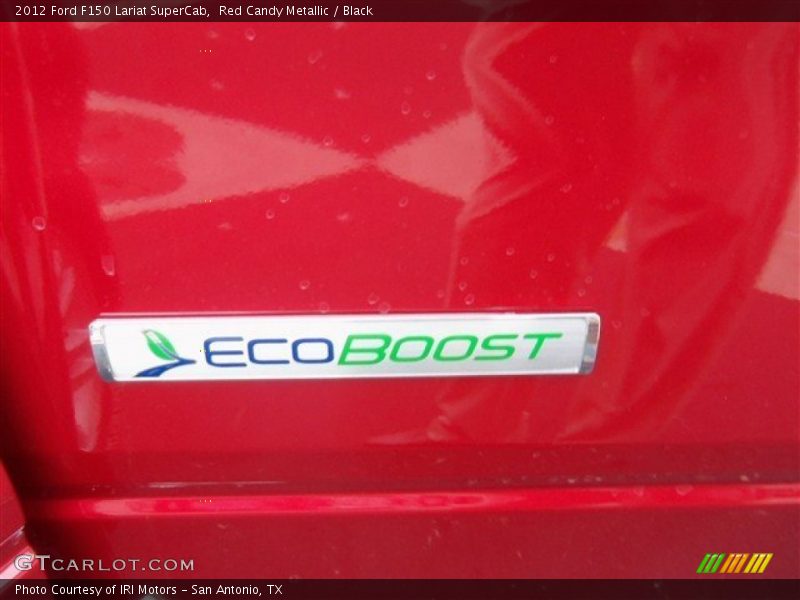 Red Candy Metallic / Black 2012 Ford F150 Lariat SuperCab