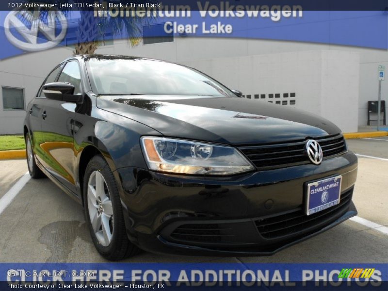 Black / Titan Black 2012 Volkswagen Jetta TDI Sedan