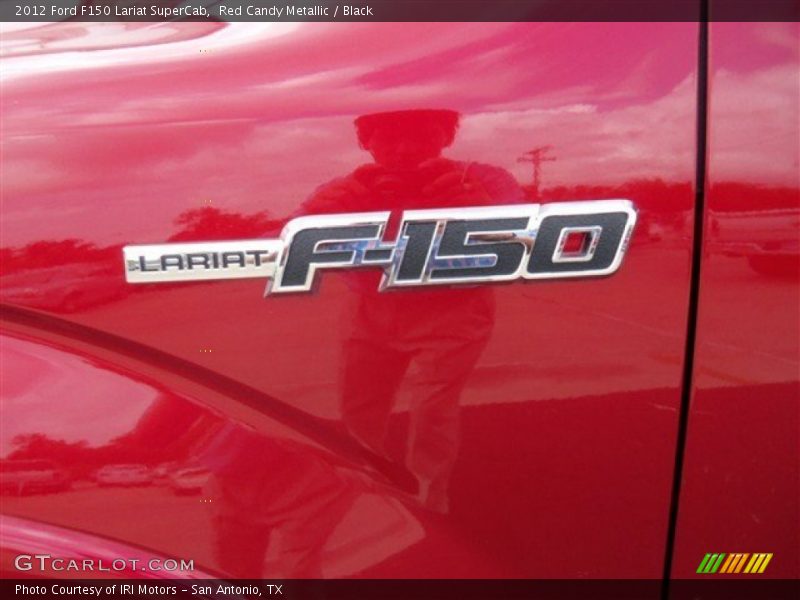 Red Candy Metallic / Black 2012 Ford F150 Lariat SuperCab