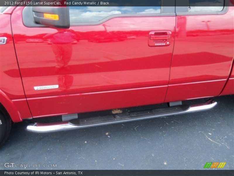 Red Candy Metallic / Black 2012 Ford F150 Lariat SuperCab
