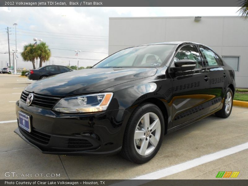 Black / Titan Black 2012 Volkswagen Jetta TDI Sedan