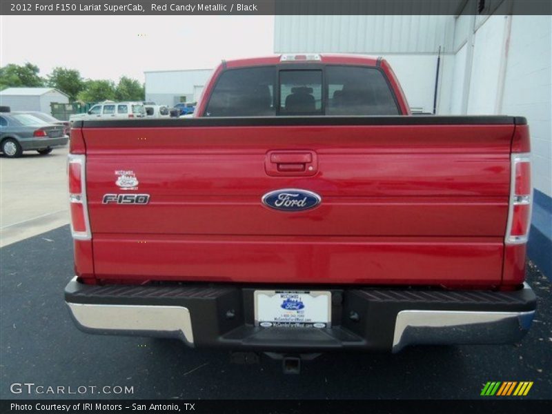 Red Candy Metallic / Black 2012 Ford F150 Lariat SuperCab