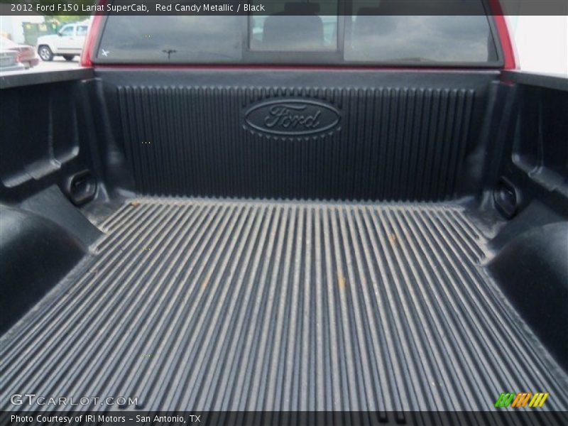 Red Candy Metallic / Black 2012 Ford F150 Lariat SuperCab