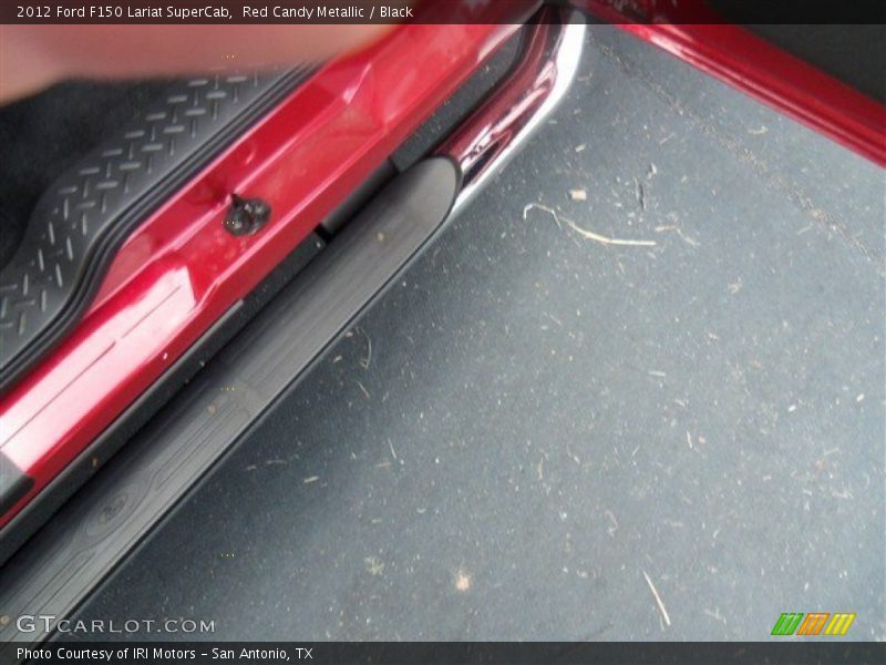 Red Candy Metallic / Black 2012 Ford F150 Lariat SuperCab