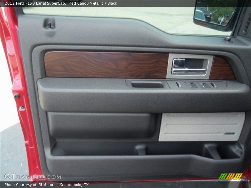 Red Candy Metallic / Black 2012 Ford F150 Lariat SuperCab