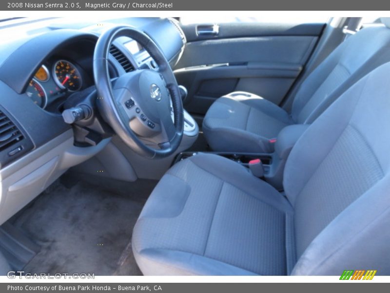 Magnetic Gray / Charcoal/Steel 2008 Nissan Sentra 2.0 S