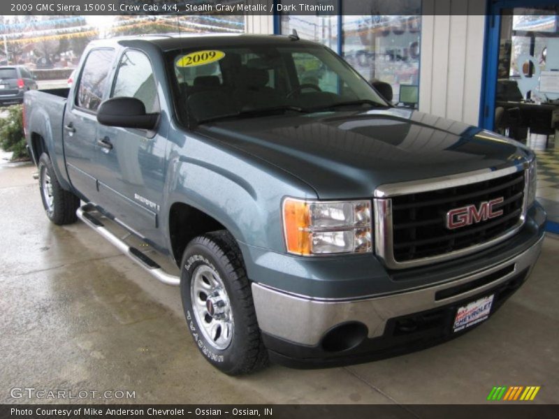 Stealth Gray Metallic / Dark Titanium 2009 GMC Sierra 1500 SL Crew Cab 4x4