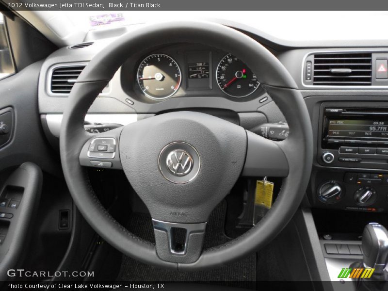 Black / Titan Black 2012 Volkswagen Jetta TDI Sedan