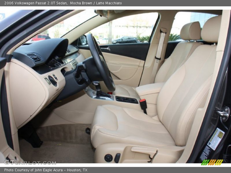 Front Seat of 2006 Passat 2.0T Sedan