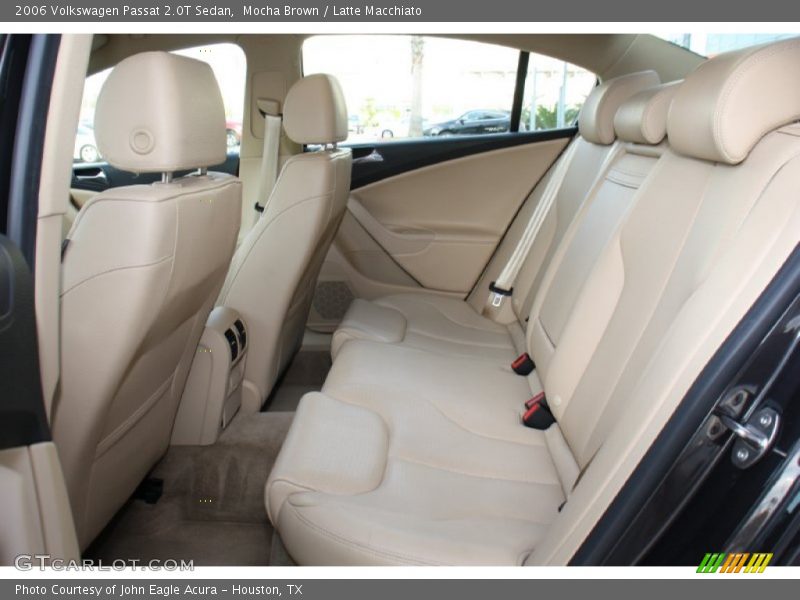 Rear Seat of 2006 Passat 2.0T Sedan