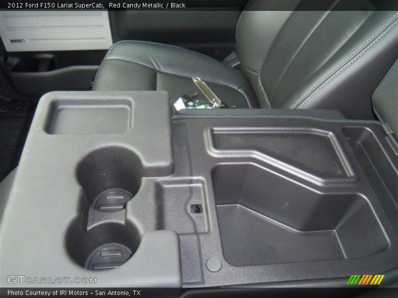 Red Candy Metallic / Black 2012 Ford F150 Lariat SuperCab