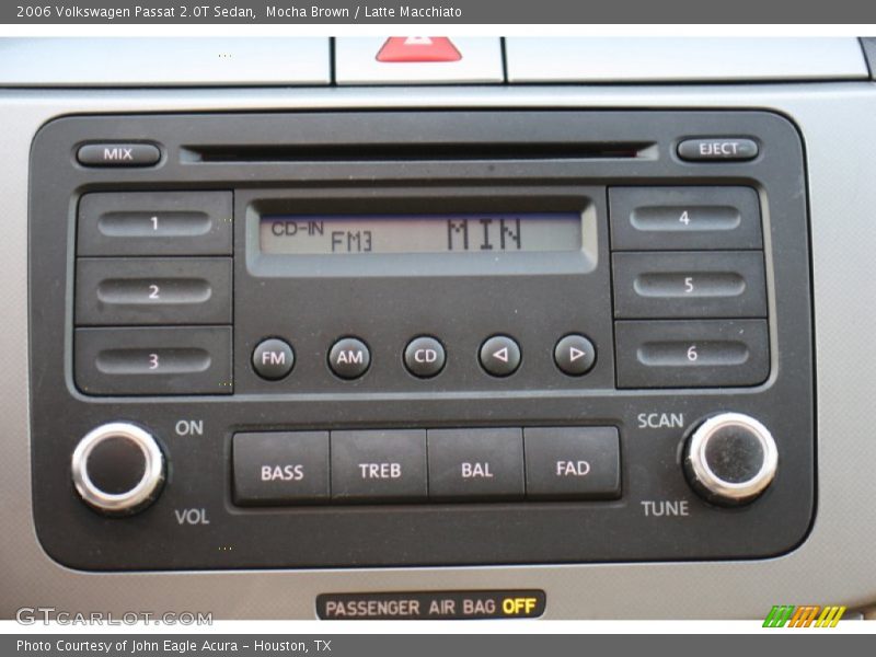 Audio System of 2006 Passat 2.0T Sedan