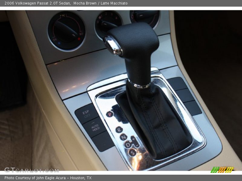  2006 Passat 2.0T Sedan 6 Speed Tiptronic Automatic Shifter