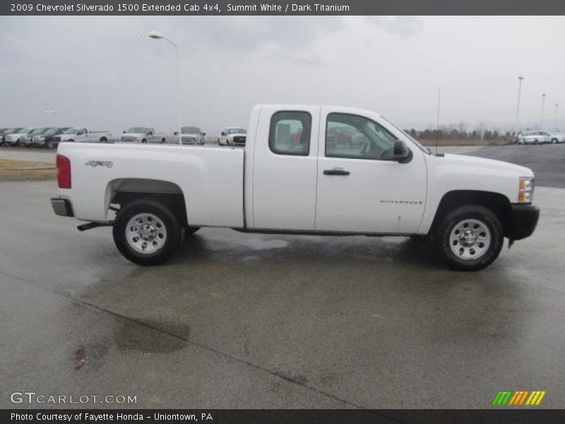 Summit White / Dark Titanium 2009 Chevrolet Silverado 1500 Extended Cab 4x4