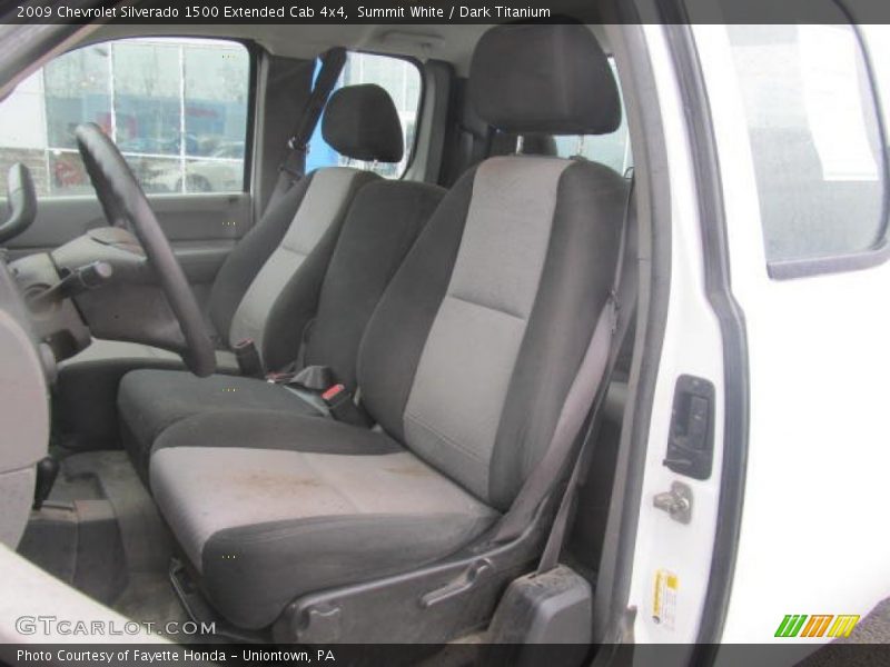 Summit White / Dark Titanium 2009 Chevrolet Silverado 1500 Extended Cab 4x4