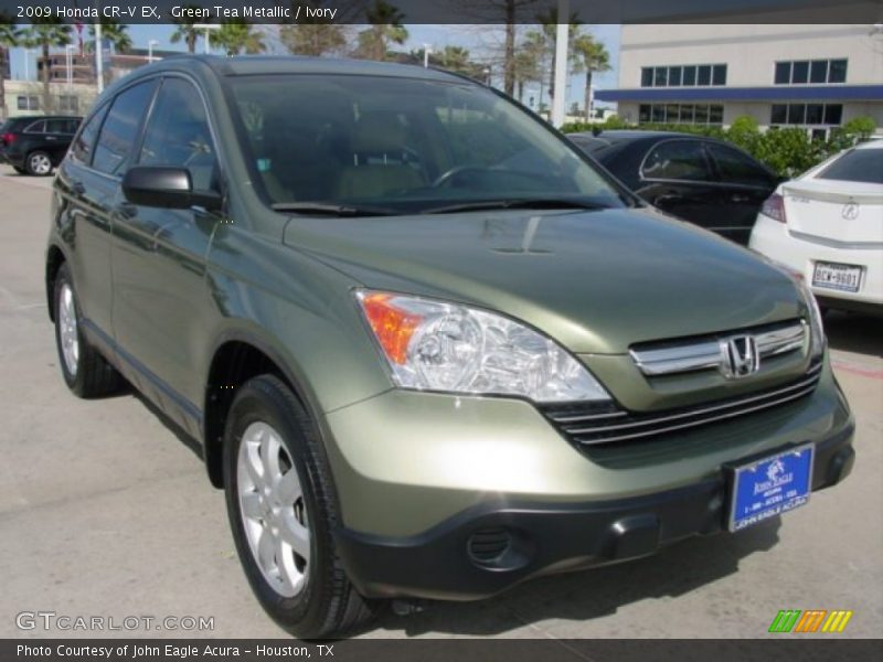 Green Tea Metallic / Ivory 2009 Honda CR-V EX