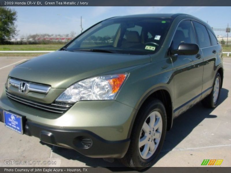 Green Tea Metallic / Ivory 2009 Honda CR-V EX