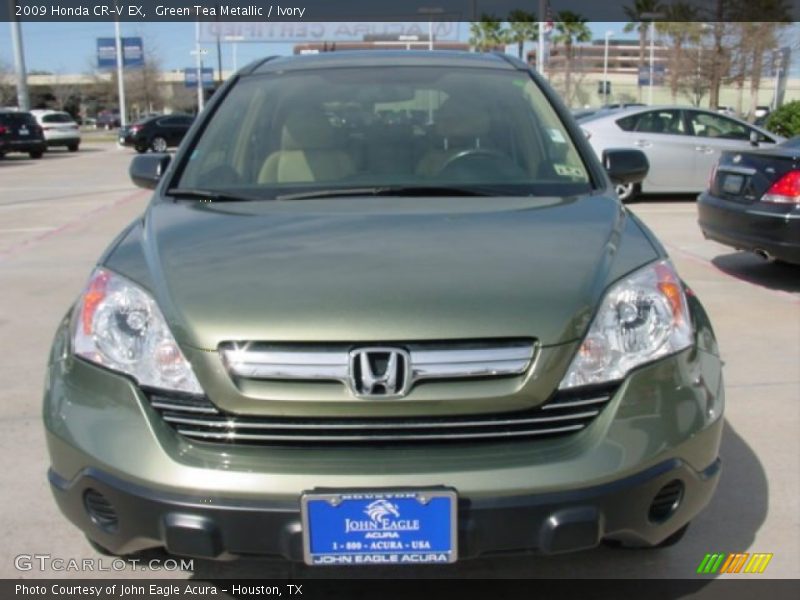 Green Tea Metallic / Ivory 2009 Honda CR-V EX