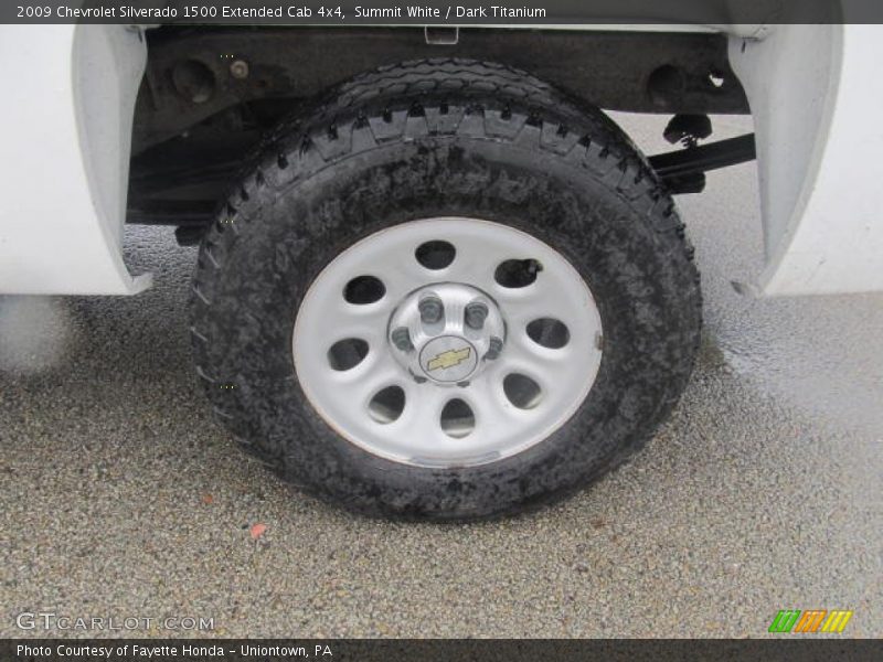 Summit White / Dark Titanium 2009 Chevrolet Silverado 1500 Extended Cab 4x4