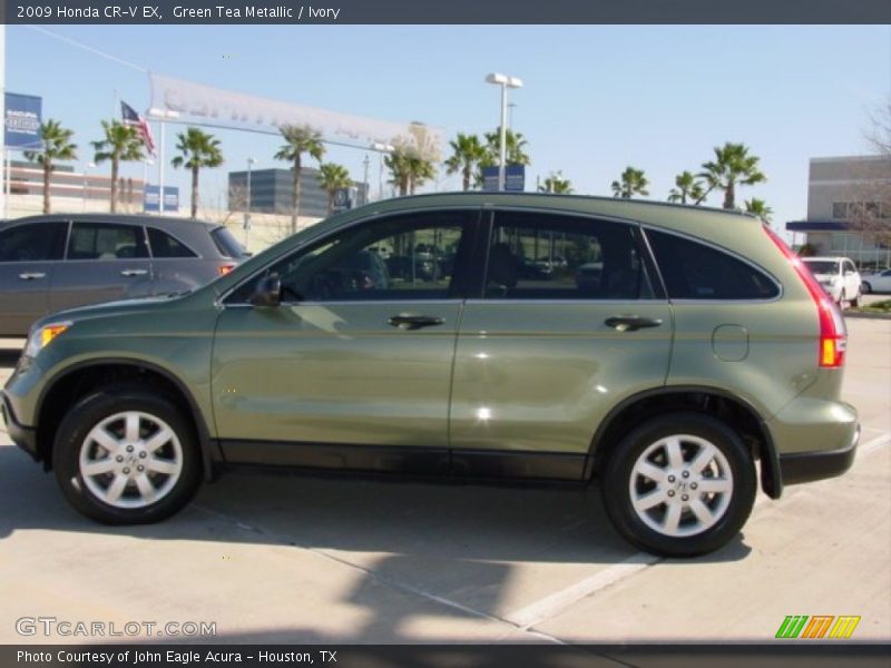 Green Tea Metallic / Ivory 2009 Honda CR-V EX