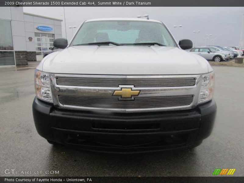 Summit White / Dark Titanium 2009 Chevrolet Silverado 1500 Extended Cab 4x4