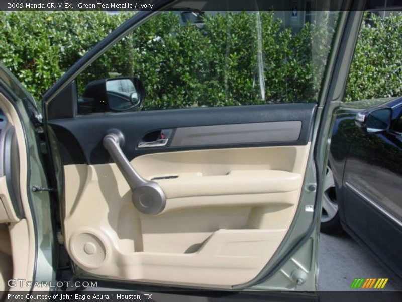 Green Tea Metallic / Ivory 2009 Honda CR-V EX