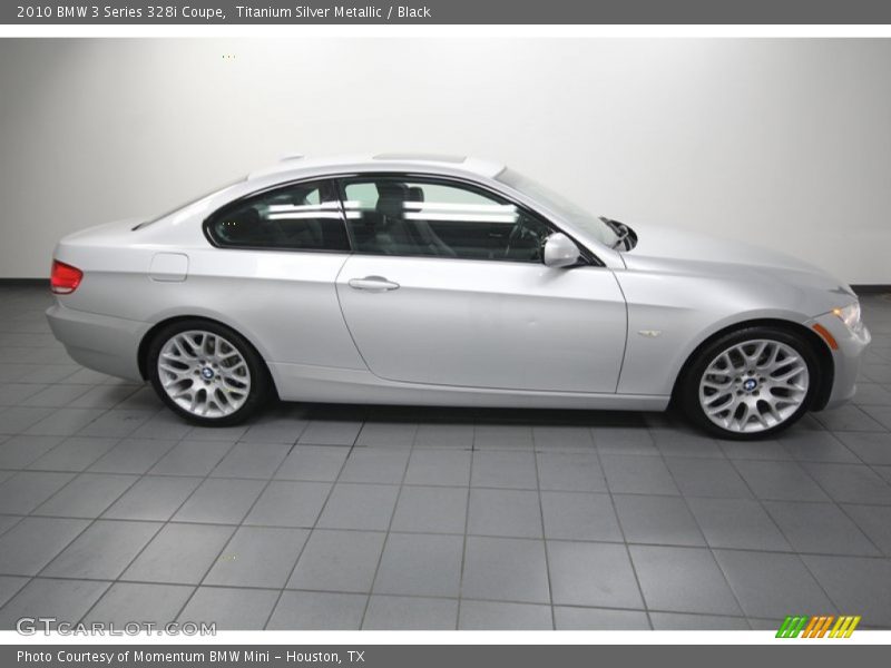 Titanium Silver Metallic / Black 2010 BMW 3 Series 328i Coupe