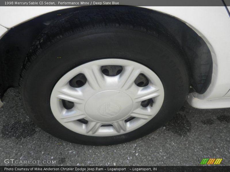 Performance White / Deep Slate Blue 1998 Mercury Sable GS Sedan