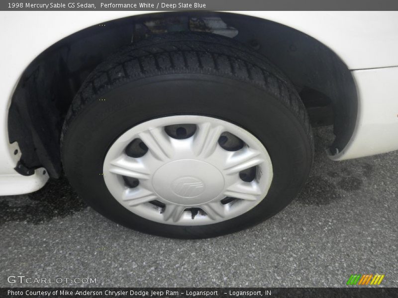 Performance White / Deep Slate Blue 1998 Mercury Sable GS Sedan
