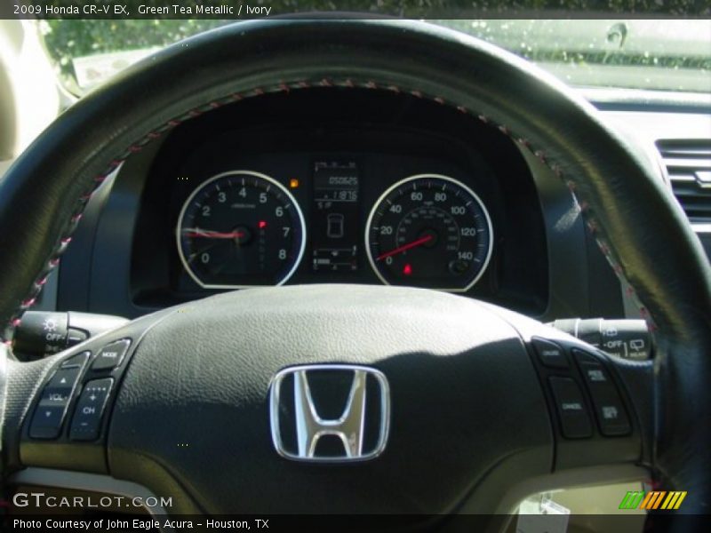 Green Tea Metallic / Ivory 2009 Honda CR-V EX