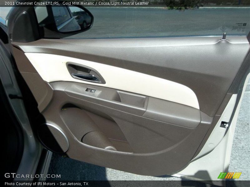 Gold Mist Metallic / Cocoa/Light Neutral Leather 2011 Chevrolet Cruze LTZ/RS