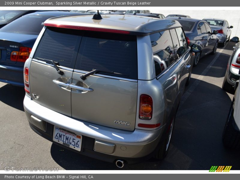 Sparkling Silver Metallic / Gravity Tuscan Beige Leather 2009 Mini Cooper Clubman