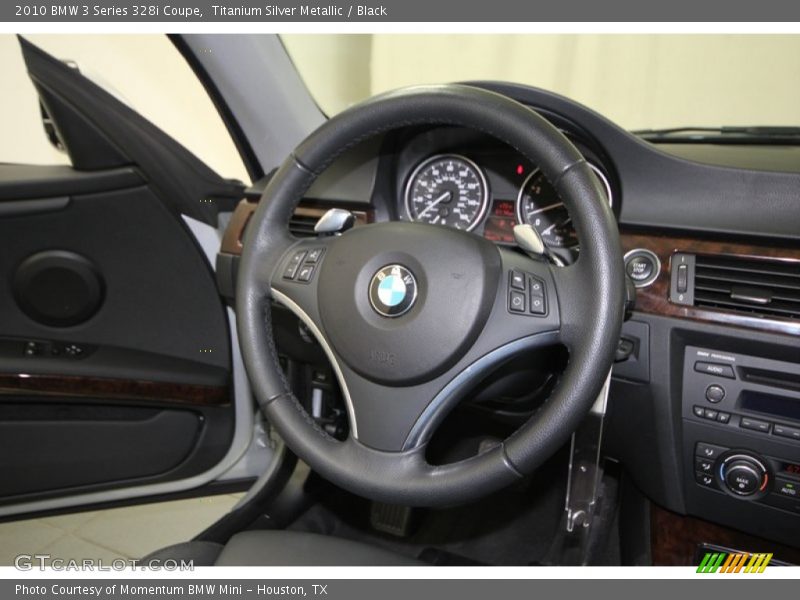 Titanium Silver Metallic / Black 2010 BMW 3 Series 328i Coupe