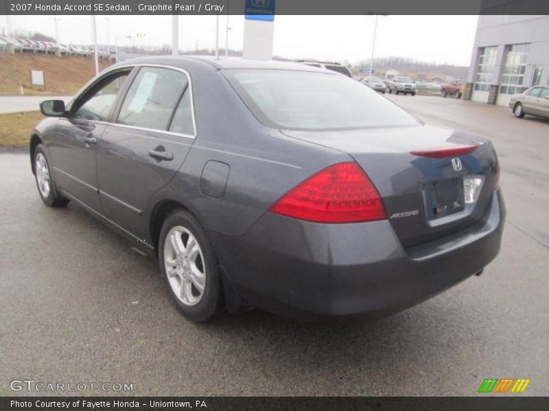 Graphite Pearl / Gray 2007 Honda Accord SE Sedan