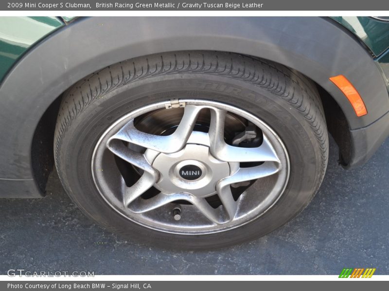 British Racing Green Metallic / Gravity Tuscan Beige Leather 2009 Mini Cooper S Clubman