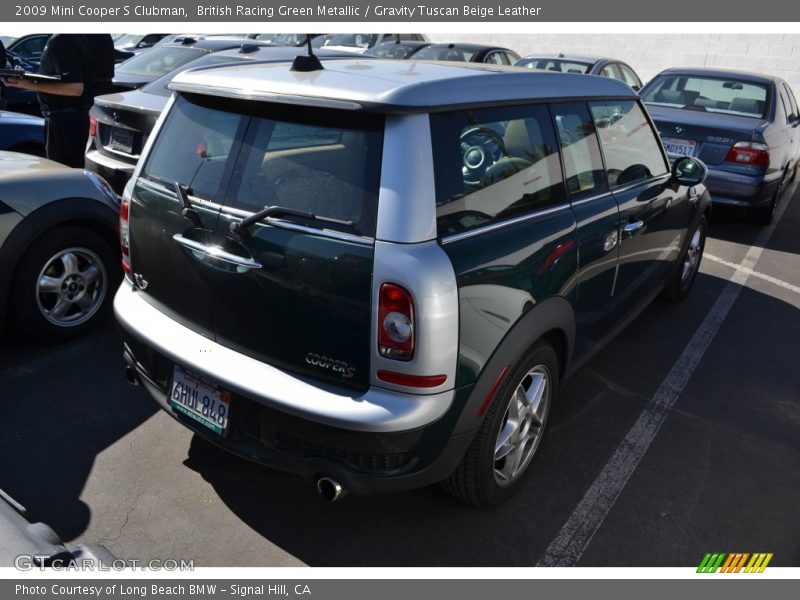 British Racing Green Metallic / Gravity Tuscan Beige Leather 2009 Mini Cooper S Clubman