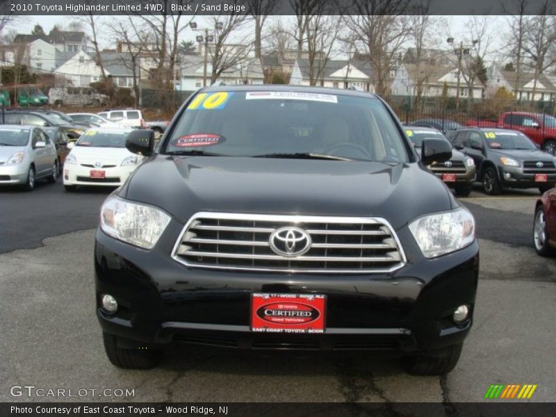 Black / Sand Beige 2010 Toyota Highlander Limited 4WD
