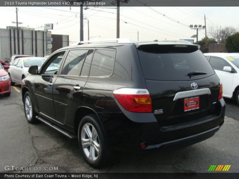 Black / Sand Beige 2010 Toyota Highlander Limited 4WD