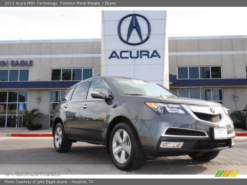 Polished Metal Metallic / Ebony 2011 Acura MDX Technology