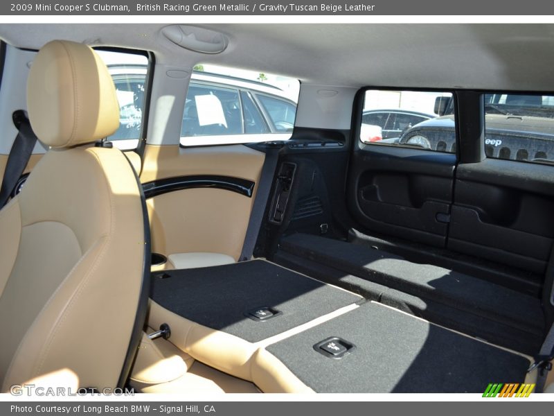British Racing Green Metallic / Gravity Tuscan Beige Leather 2009 Mini Cooper S Clubman