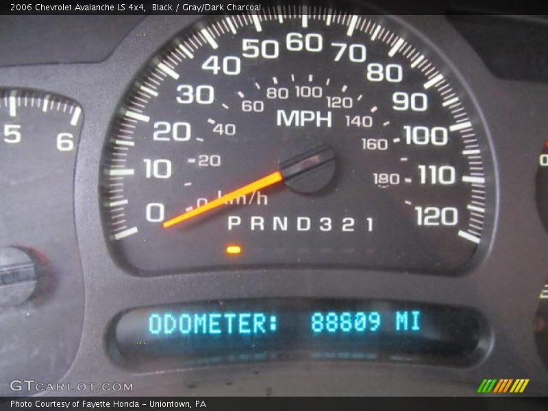 Black / Gray/Dark Charcoal 2006 Chevrolet Avalanche LS 4x4