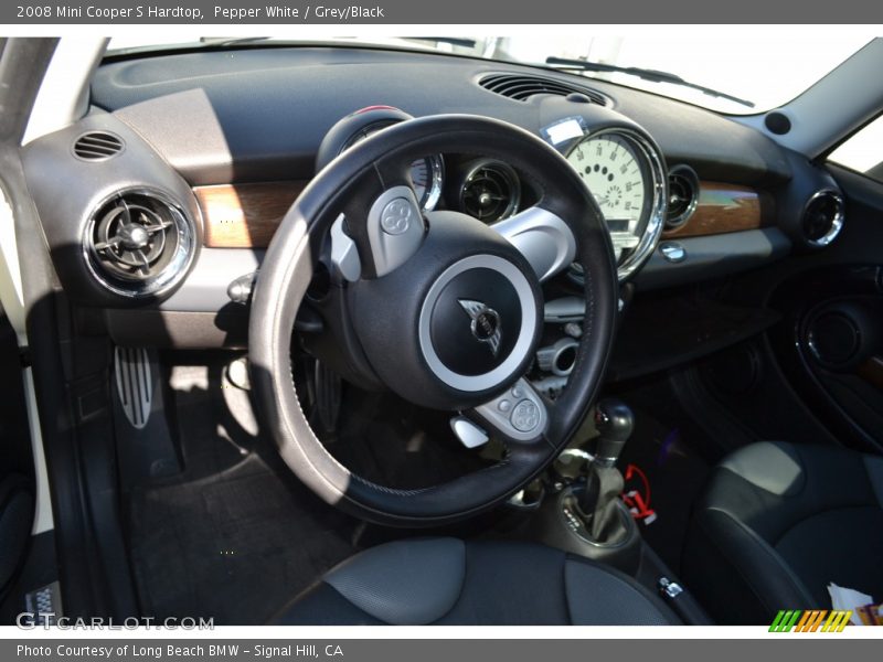 Pepper White / Grey/Black 2008 Mini Cooper S Hardtop
