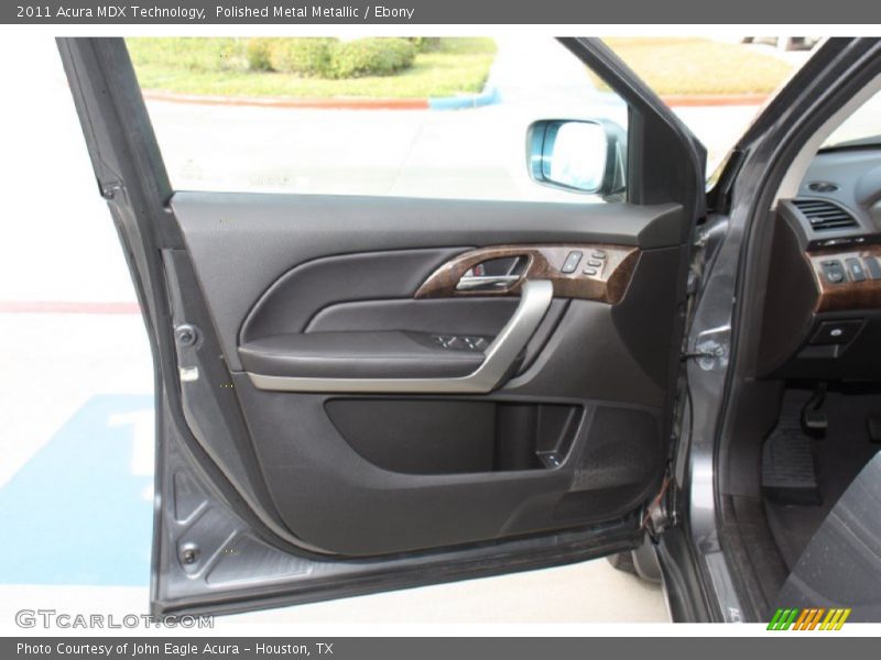 Polished Metal Metallic / Ebony 2011 Acura MDX Technology