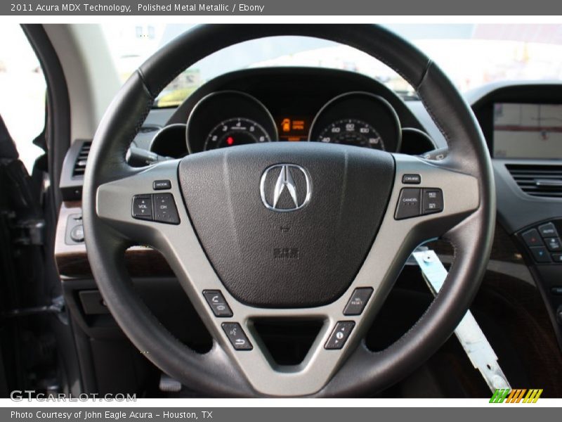 Polished Metal Metallic / Ebony 2011 Acura MDX Technology