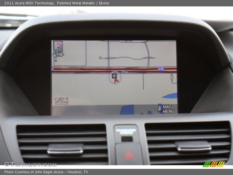 Polished Metal Metallic / Ebony 2011 Acura MDX Technology