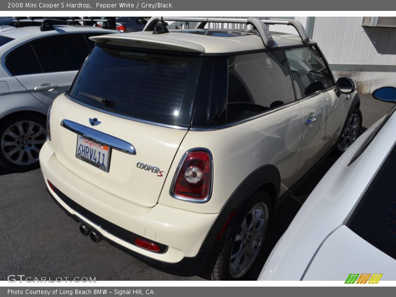 Pepper White / Grey/Black 2008 Mini Cooper S Hardtop